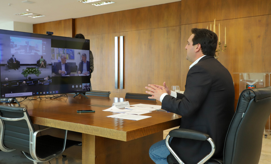 Governador Carlos Massa Ratinho Junior participa II Workshop sobre inventarios hidreletricos.Foto: Ari Dias/ AEN.