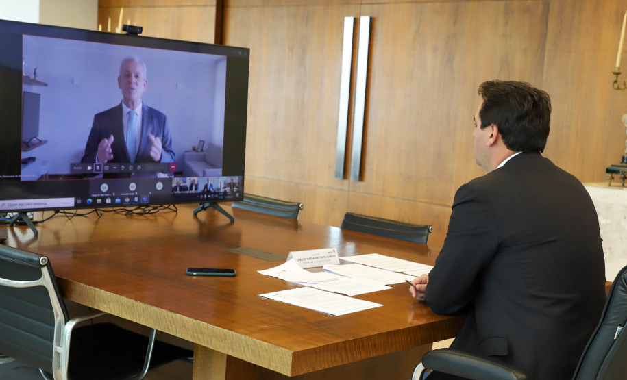 Governador Carlos Massa Ratinho Junior participa II Workshop sobre inventarios hidreletricos.Foto: Ari Dias/ AEN.