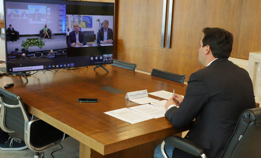 Governador Carlos Massa Ratinho Junior participa II Workshop sobre inventarios hidreletricos.Foto: Ari Dias/ AEN.