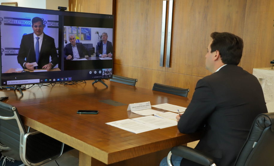 Governador Carlos Massa Ratinho Junior participa II Workshop sobre inventarios hidreletricos.Foto: Ari Dias/ AEN.