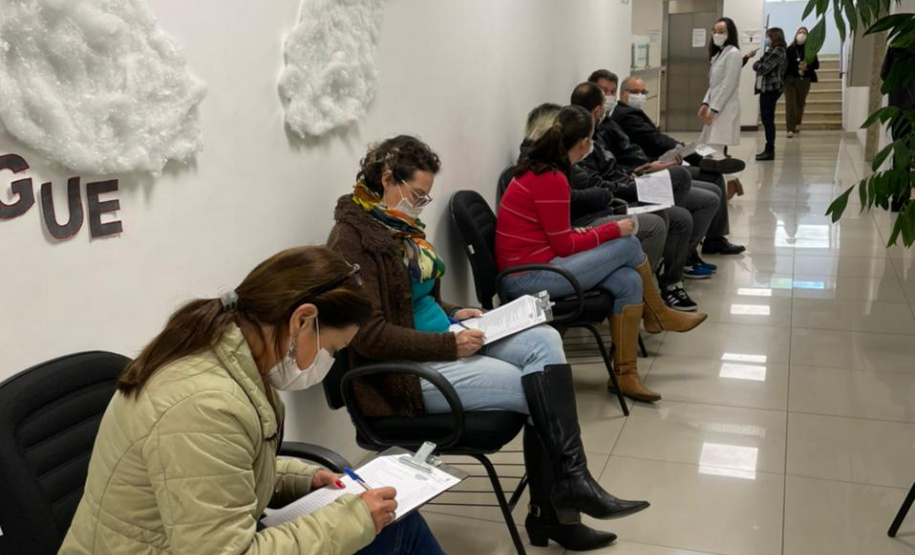 Secretaria de Estado da Saúde mobiliza servidores para doação de sangue. Foto:SESA