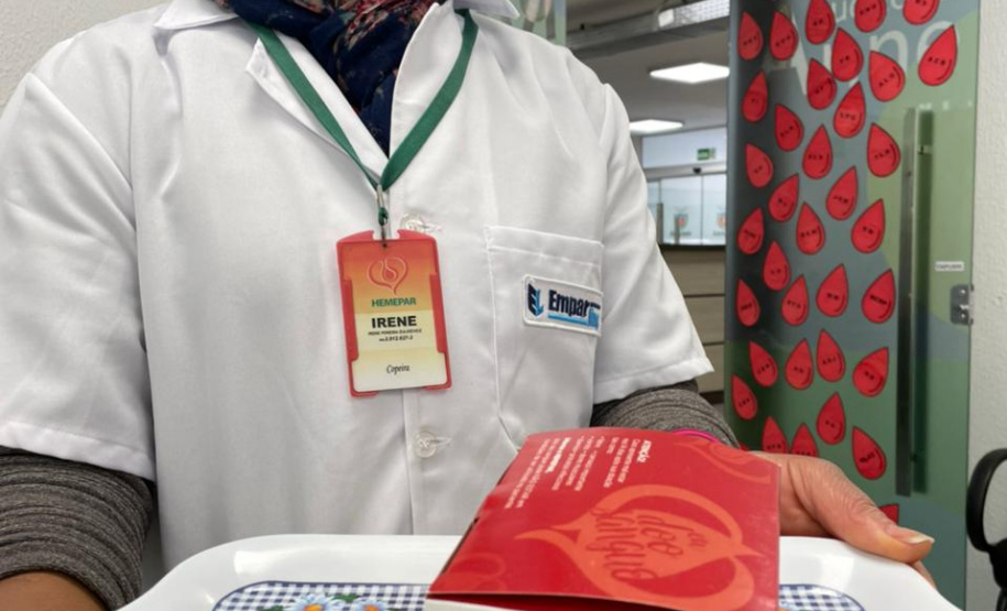 Secretaria de Estado da Saúde mobiliza servidores para doação de sangue. Foto:SESA