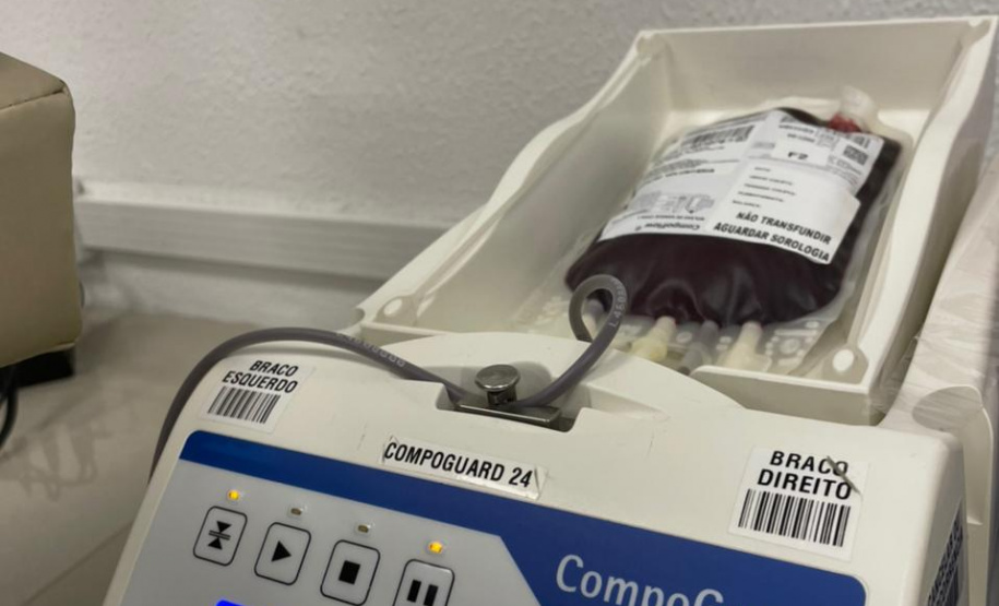 Secretaria de Estado da Saúde mobiliza servidores para doação de sangue. Foto:SESA