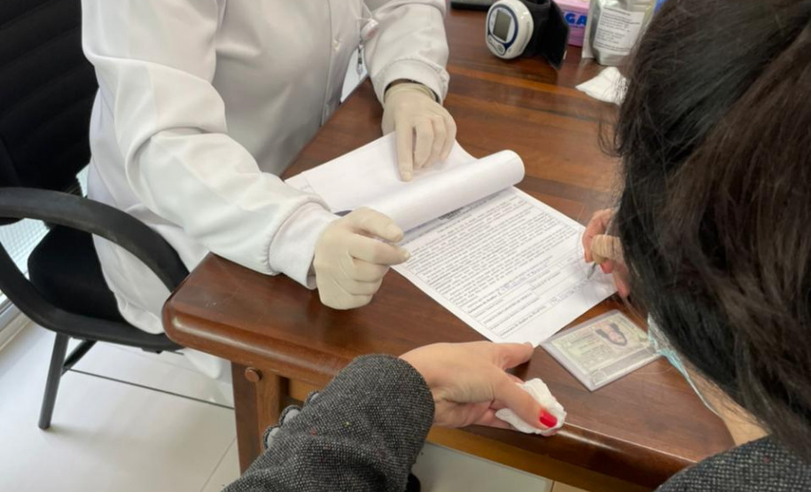 Secretaria de Estado da Saúde mobiliza servidores para doação de sangue. Foto:SESA