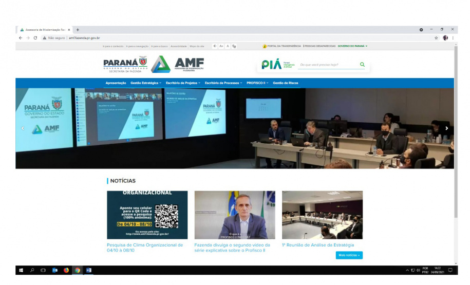 Fazenda lança portal que traz maior transparência da gestão fiscal ao cidadão -  Curitiba, 24/09/2021  -  Foto: SEFA