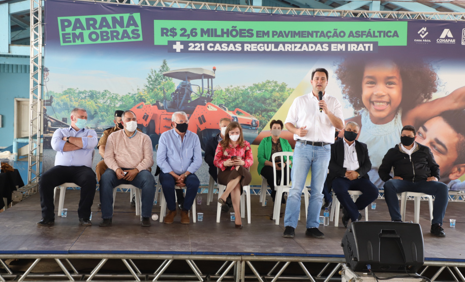 Governador Carlos Massa Ratinho Junior entrega Títulos de Regularização Fundiária e libera recursos em Irati -  Irati, 24/09/2021  -  Foto: Ari Dias/AEN