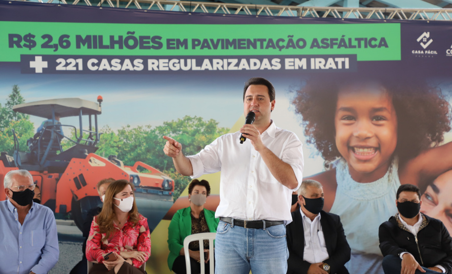 Governador Carlos Massa Ratinho Junior entrega Títulos de Regularização Fundiária e libera recursos em Irati -  Irati, 24/09/2021  -  Foto: Ari Dias/AEN