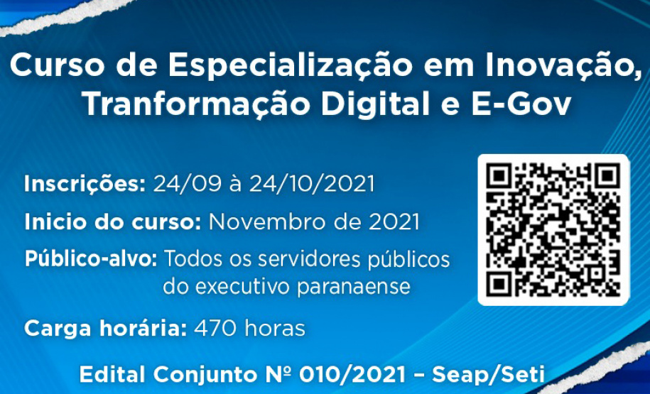 Abertas as inscrições para Especialização em Inovação, Transformação Digital e E-Gov  - Foto: Escola de Gestão