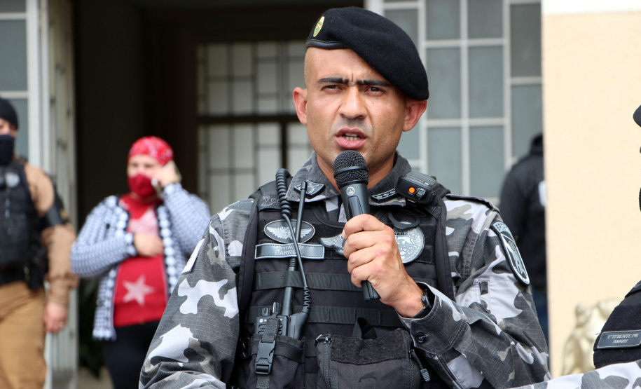 A Polícia Militar do Paraná formou, nesta sexta-feira (24/09), 30 militares estaduais do Paraná, três do Amapá e uma policial do Ceará com o XV Curso de Controle de Distúrbios Civis (CCDC) turma 2021. -  Curitiba, 24/09/2021  -  Foto: Soldado Ismael Ponchio
