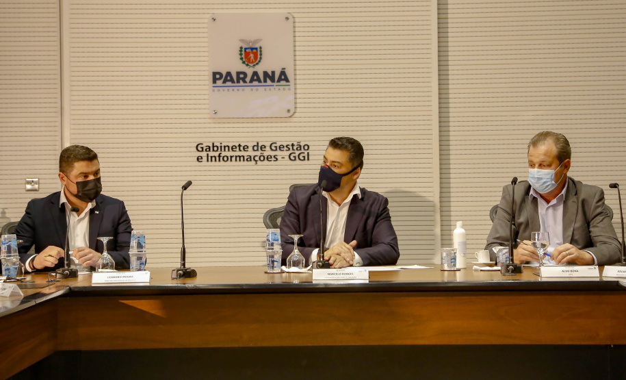 Semana da Inovação - Leandro Moura, presidente da Celepar - Marcelo Rangel, superintendente de Inovação -  Aldo Bona, superintendente de Ciência, Tecnologia e Ensino Superior  - Curitiba, 27/09/2021  - Foto Gilson Abreu/AEN