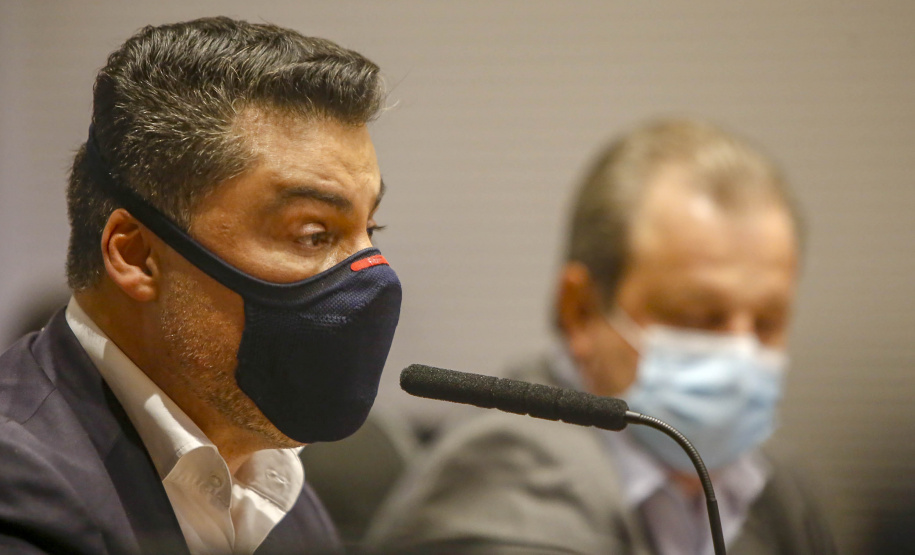 Semana da Inovação - Leandro Moura, presidente da Celepar - Marcelo Rangel, superintendente de Inovação -  Aldo Bona, superintendente de Ciência, Tecnologia e Ensino Superior  - Curitiba, 27/09/2021  - Foto Gilson Abreu/AEN