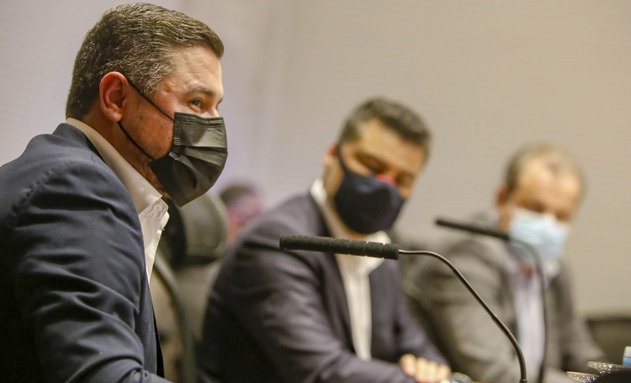 Semana da Inovação - Leandro Moura, presidente da Celepar - Marcelo Rangel, superintendente de Inovação -  Aldo Bona, superintendente de Ciência, Tecnologia e Ensino Superior  - Curitiba, 27/09/2021  - Foto Gilson Abreu/AEN