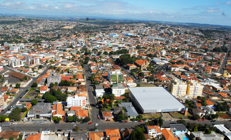 Vista aérea de Ponta Grossa. Foto: José Gomercindo/AEN