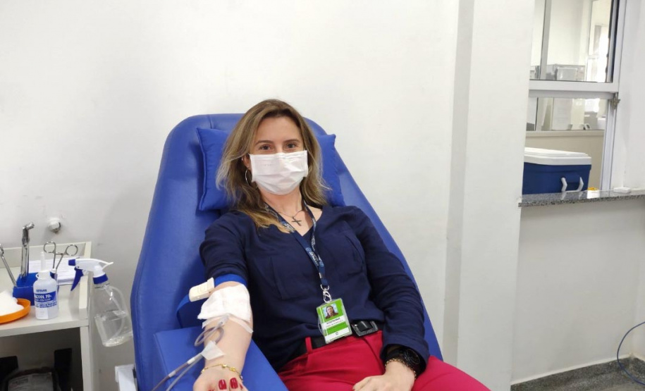 Sou portuário, sou voluntário: colaboradores fazem campanha de doação de sangue  -  Paranaguá, 27/09/2021  - Foto: Rodrigo Sell/Portos do Paraná