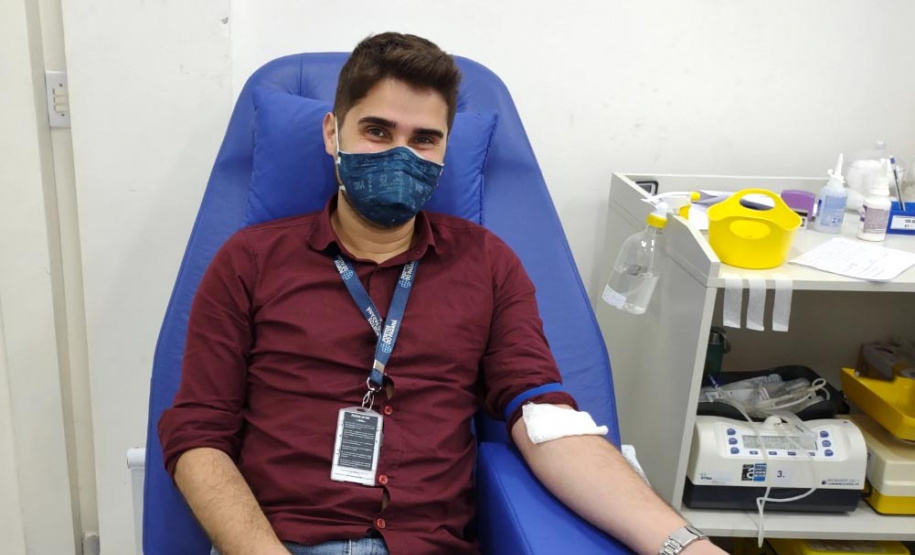 Sou portuário, sou voluntário: colaboradores fazem campanha de doação de sangue  -  Paranaguá, 27/09/2021  - Foto: Rodrigo Sell/Portos do Paraná