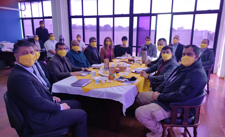 O Departamento Penitenciário do Paraná (Depen) realizou um encontro com os chefes de cadeias e coordenadores regionais de todo o Estado.  -  Curitiba, 27/09/2021  -  Foto: Depen-PR