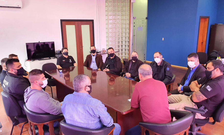O Departamento Penitenciário do Paraná (Depen) realizou um encontro com os chefes de cadeias e coordenadores regionais de todo o Estado.  -  Curitiba, 27/09/2021  -  Foto: Depen-PR
