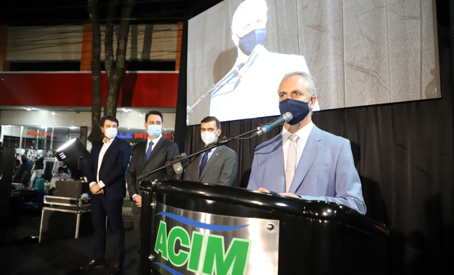 Governador Carlos Massa Ratinho Junior participa da reinauguração da sede da Associação Comercial e Empresarial de Maringá, ACIM -  Maringá, 27/09/2021  -  Foto: Ari Dias/AEN