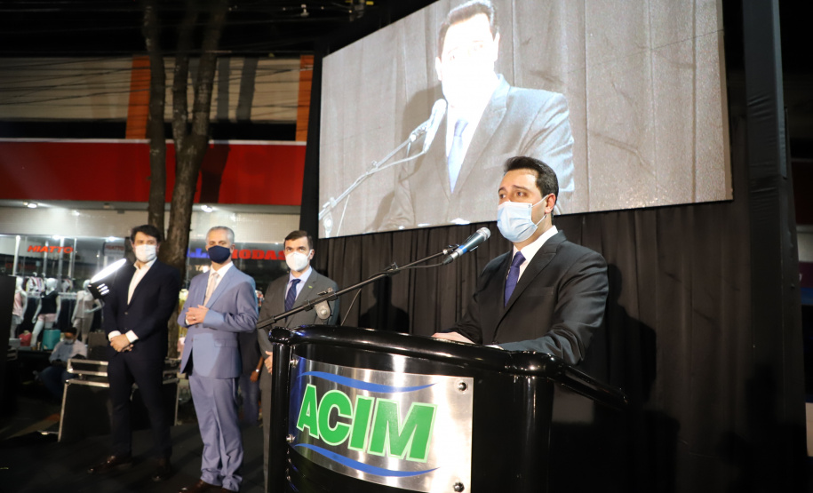 Governador Carlos Massa Ratinho Junior participa da reinauguração da sede da Associação Comercial e Empresarial de Maringá, ACIM -  Maringá, 27/09/2021  -  Foto: Ari Dias/AEN