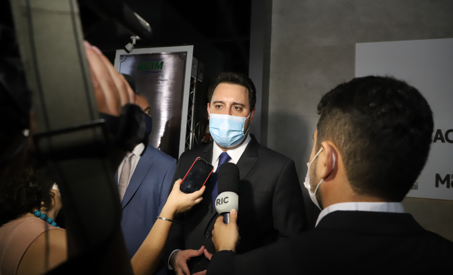 Governador Carlos Massa Ratinho Junior participa da reinauguração da sede da Associação Comercial e Empresarial de Maringá, ACIM -  Maringá, 27/09/2021  -  Foto: Ari Dias/AEN