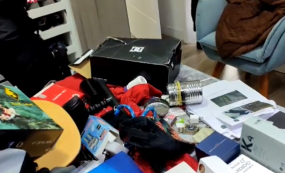 Operação da PCPR mira organização criminosa responsável por furtos em prédios comerciais . Foto: PCPR