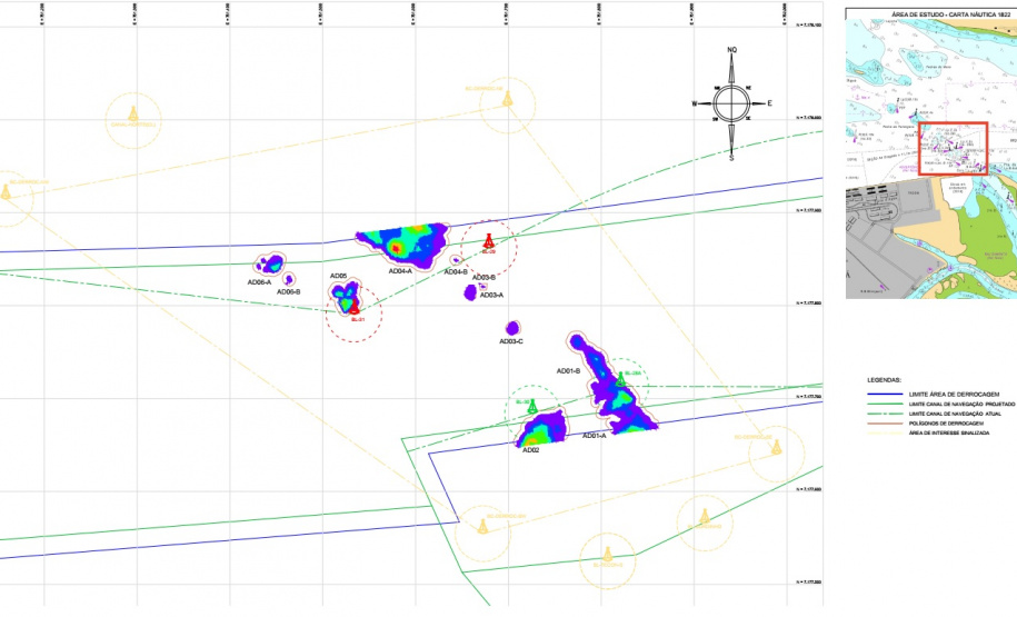 Secretário Nacional de Portos acompanha atividades da obra de derrocagem nos Portos do Paraná. Foto: Claudio Neves/Portos do Paraná