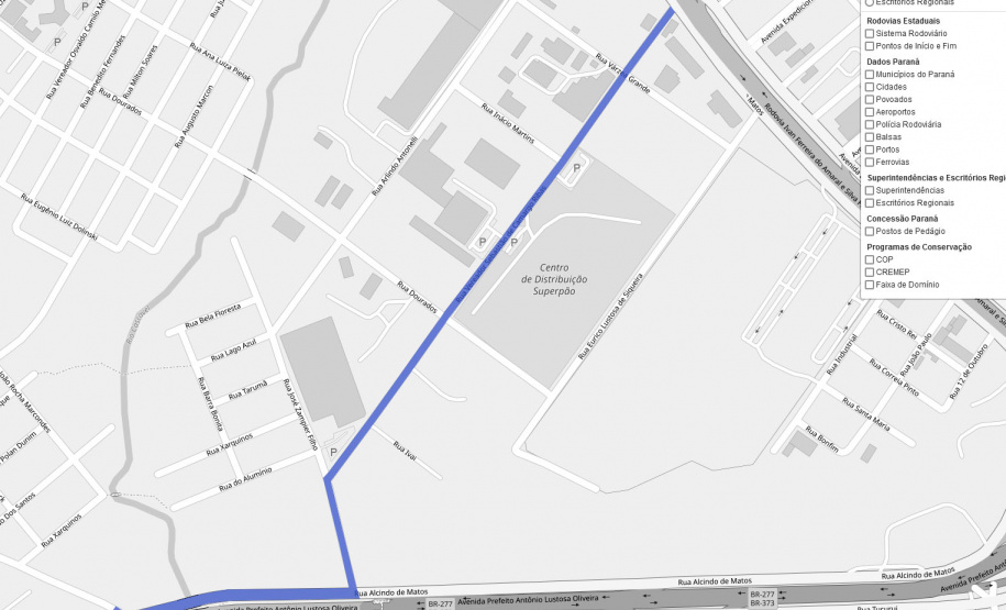 O trevo de acesso ao bairro Vila Carli na BR-277, em Guarapuava, será bloqueado a partir de15 de outubro para início dos trabalhos de execução de uma nova trincheira e rotatória nolocal. - Curitiba, 29/09/2021 - Foto: DER