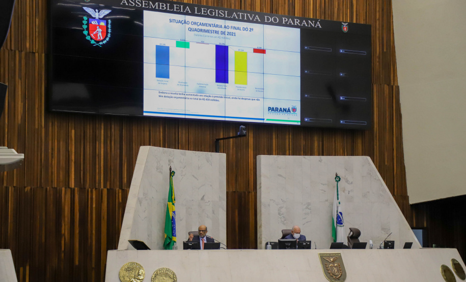 O secretário de Estado da Fazenda, Renê Garcia Júnior, apresenta os dados do Governo relativos ao cumprimento das metas fiscais referente ao 2º quadrimestre de 2021 - de maio a agosto deste ano. Foto: Ari Dias/AEN