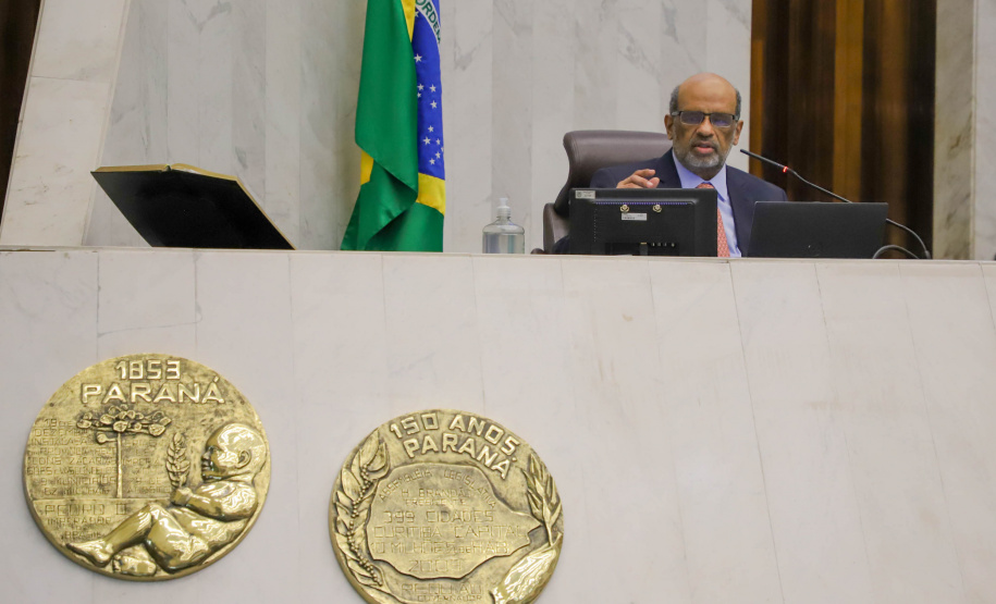 O secretário de Estado da Fazenda, Renê Garcia Júnior, apresenta os dados do Governo relativos ao cumprimento das metas fiscais referente ao 2º quadrimestre de 2021 - de maio a agosto deste ano. Foto: Ari Dias/AEN