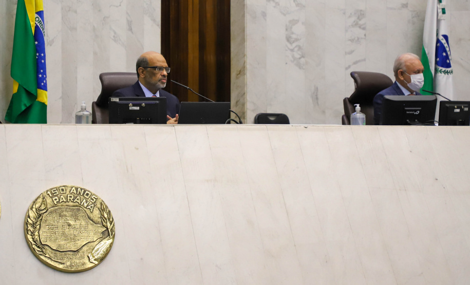 O secretário de Estado da Fazenda, Renê Garcia Júnior, apresenta os dados do Governo relativos ao cumprimento das metas fiscais referente ao 2º quadrimestre de 2021 - de maio a agosto deste ano. Foto: Ari Dias/AEN