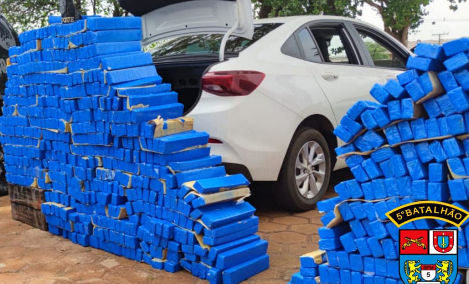 Os esforços da Polícia Militar e da Polícia Federal para reprimir o crime organizado no Norte do Paraná resultaram na apreensão de mais de uma tonelada de maconha na quarta-feira (29/09), em Bela Vista do Paraíso (PR).  - 30/09/2021  -  Foto: PMPR