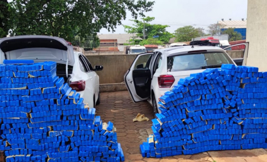 Os esforços da Polícia Militar e da Polícia Federal para reprimir o crime organizado no Norte do Paraná resultaram na apreensão de mais de uma tonelada de maconha na quarta-feira (29/09), em Bela Vista do Paraíso (PR).  - 30/09/2021  -  Foto: PMPR
