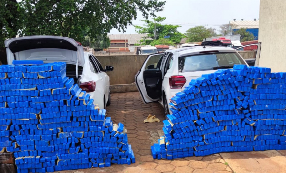 Os esforços da Polícia Militar e da Polícia Federal para reprimir o crime organizado no Norte do Paraná resultaram na apreensão de mais de uma tonelada de maconha na quarta-feira (29/09), em Bela Vista do Paraíso (PR).  - 30/09/2021  -  Foto: PMPR