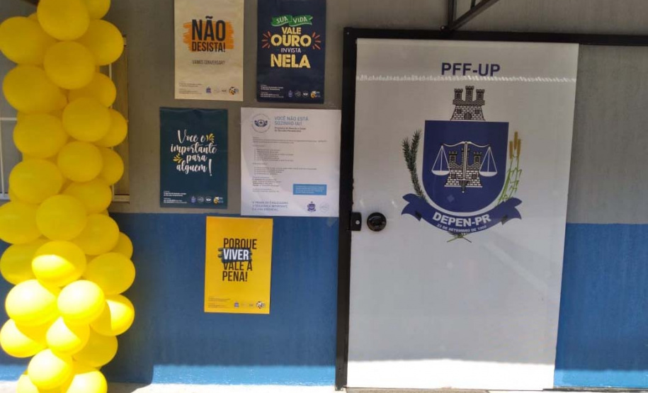 O Departamento Penitenciário do Paraná encerra nesta quinta-feira (30), as atividades da campanha setembro amarelo, que tem como objetivo promover ações de valorização da vida e o combate ao suicídio no sistema prisional. Durante todo o mês, presos e servidores, receberam informações e debateram sobre o tema por meio de uma série de ações. - Curitiba, 30/09/2021 - Foto: DEPEN-PR