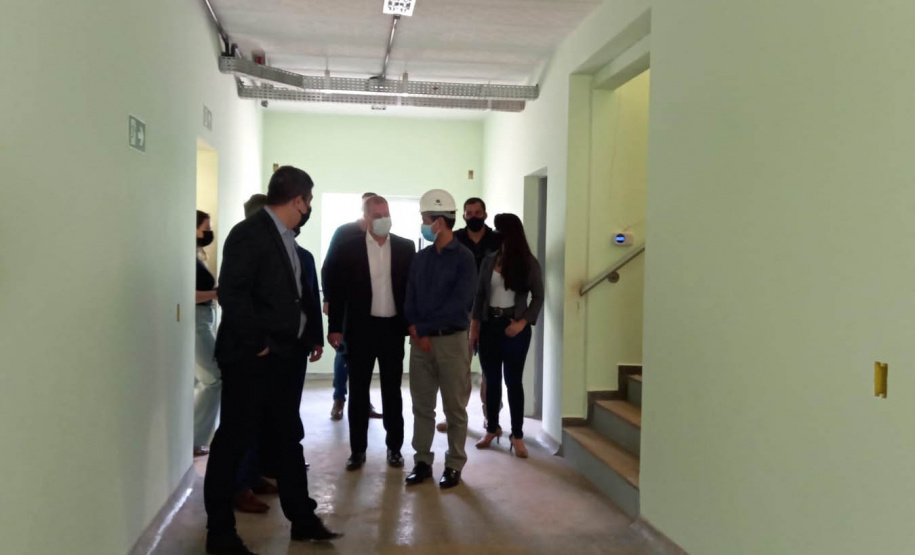 O Secretário da Segurança Pública, Romulo Marinho Soares, esteve em Londrina, nesta quinta-feira (30/09), para acompanhar as obras da Cadeia Pública de Londrina, que estão sendo finalizadas e têm previsão de entrega para novembro deste ano. -  Londrina, 30/09/2021  -  Foto: SESP-PR