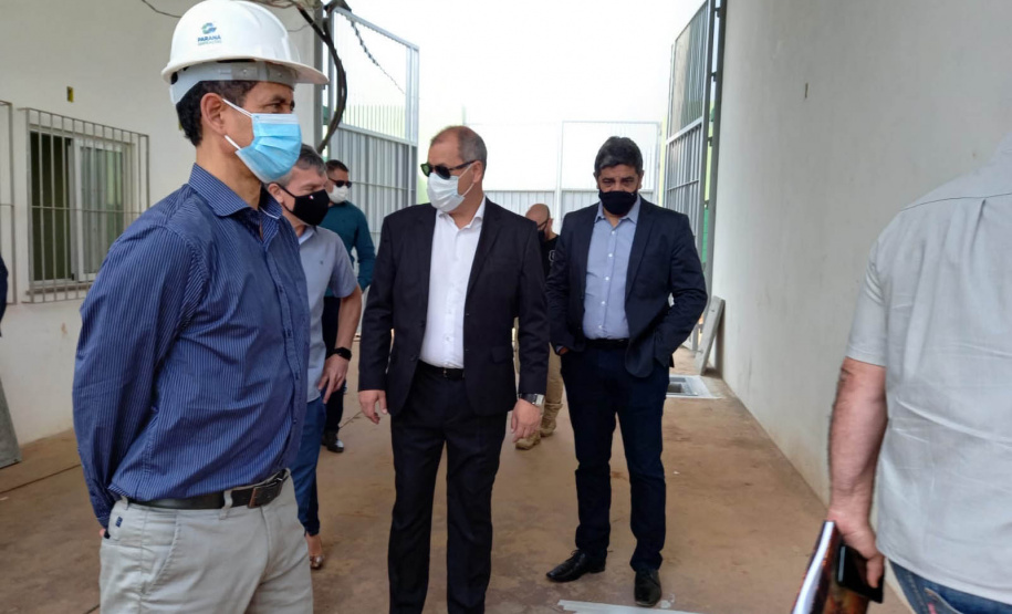 O Secretário da Segurança Pública, Romulo Marinho Soares, esteve em Londrina, nesta quinta-feira (30/09), para acompanhar as obras da Cadeia Pública de Londrina, que estão sendo finalizadas e têm previsão de entrega para novembro deste ano. -  Londrina, 30/09/2021  -  Foto: SESP-PR