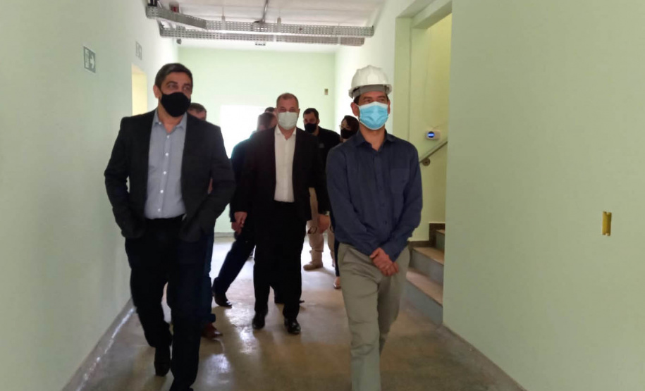 O Secretário da Segurança Pública, Romulo Marinho Soares, esteve em Londrina, nesta quinta-feira (30/09), para acompanhar as obras da Cadeia Pública de Londrina, que estão sendo finalizadas e têm previsão de entrega para novembro deste ano. -  Londrina, 30/09/2021  -  Foto: SESP-PR