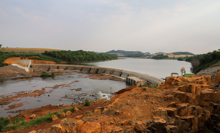 PCH Bela Vista Pequena Central Hidrelétrica Bela Vista, em Verê, no Sudoeste do Estado, instalada no Rio Chopim, entre os municípios de Verê e São João, no Sudoeste do Paraná. 30/09/2021 - Foto: Geraldo Bubniak/AEN