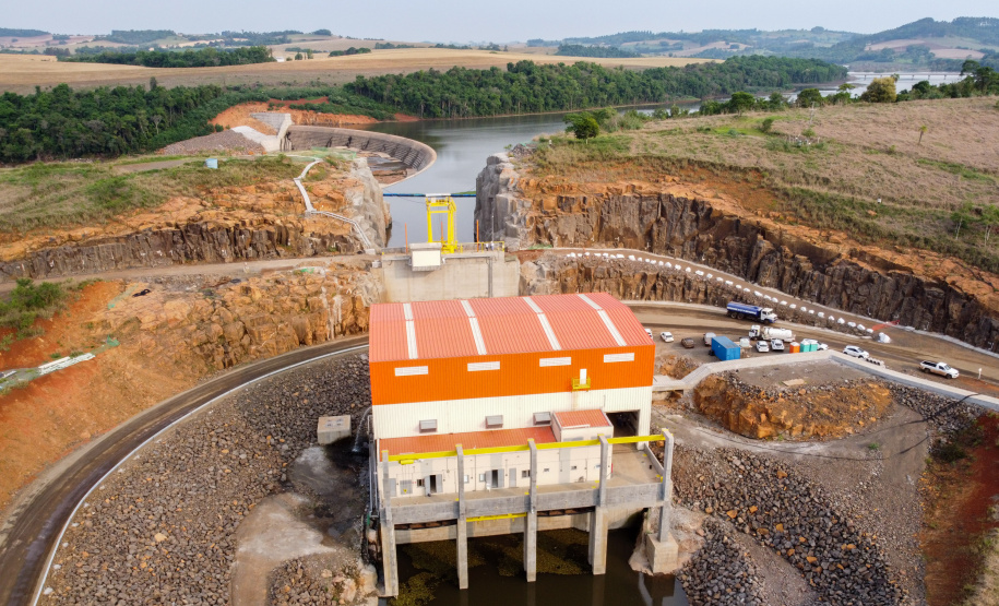 PCH Bela Vista Pequena Central Hidrelétrica Bela Vista, em Verê, no Sudoeste do Estado, instalada no Rio Chopim, entre os municípios de Verê e São João, no Sudoeste do Paraná. 30/09/2021 - Foto: Geraldo Bubniak/AEN