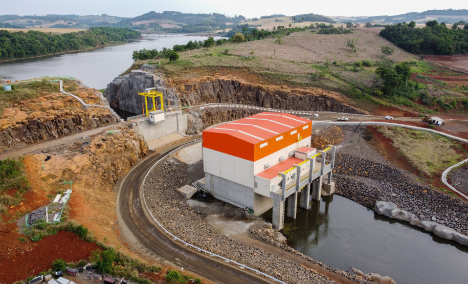 PCH Bela Vista Pequena Central Hidrelétrica Bela Vista, em Verê, no Sudoeste do Estado, instalada no Rio Chopim, entre os municípios de Verê e São João, no Sudoeste do Paraná. 30/09/2021 - Foto: Geraldo Bubniak/AEN