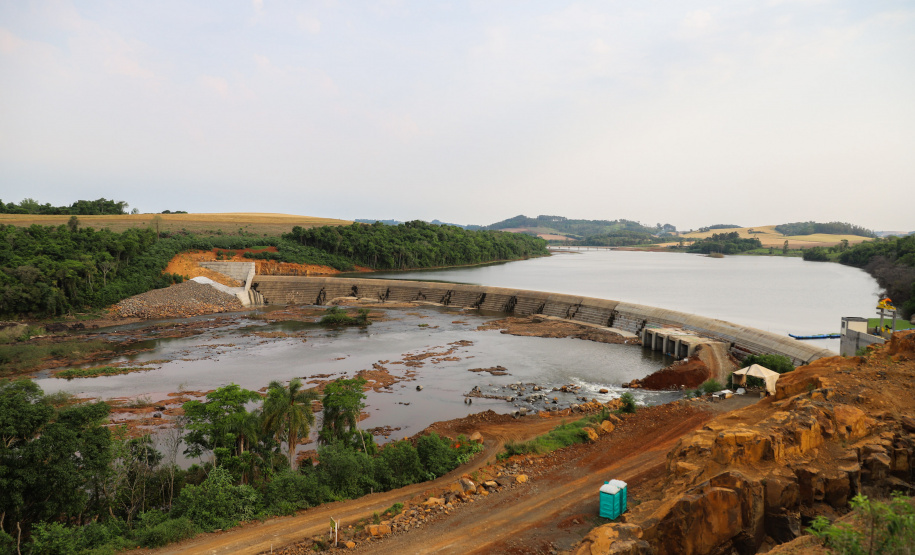PCH Bela Vista Pequena Central Hidrelétrica Bela Vista, em Verê, no Sudoeste do Estado, instalada no Rio Chopim, entre os municípios de Verê e São João, no Sudoeste do Paraná. 30/09/2021 - Foto: Geraldo Bubniak/AEN