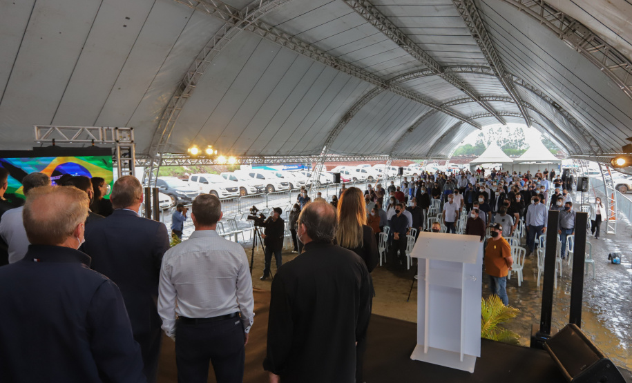 PCH Vere O governador Carlos Massa Ratinho Junior, o ministro de Minas e Energia, Bento Albuquerque, e o presidente da Copel, Daniel Pimentel Slaviero, inauguram de forma virtual nesta sexta-feira (1º) a Pequena Central Hidrelétrica Bela Vista, em Verê, no Sudoeste do Estado. 01/10/2021 - Foto: Geraldo Bubniak/AEN