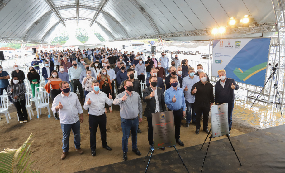 PCH Vere O governador Carlos Massa Ratinho Junior, o ministro de Minas e Energia, Bento Albuquerque, e o presidente da Copel, Daniel Pimentel Slaviero, inauguram de forma virtual nesta sexta-feira (1º) a Pequena Central Hidrelétrica Bela Vista, em Verê, no Sudoeste do Estado. 01/10/2021 - Foto: Geraldo Bubniak/AEN
