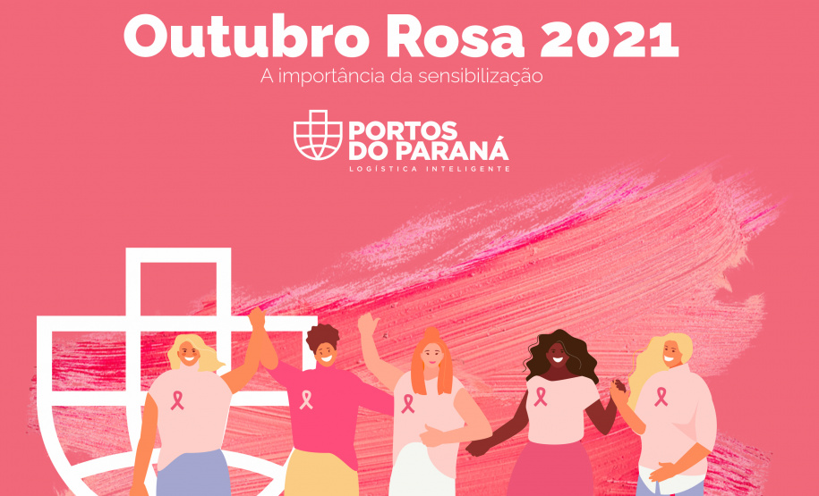 Portos do Paraná promove conscientização sobre o câncer de mama no Outubro Rosa.