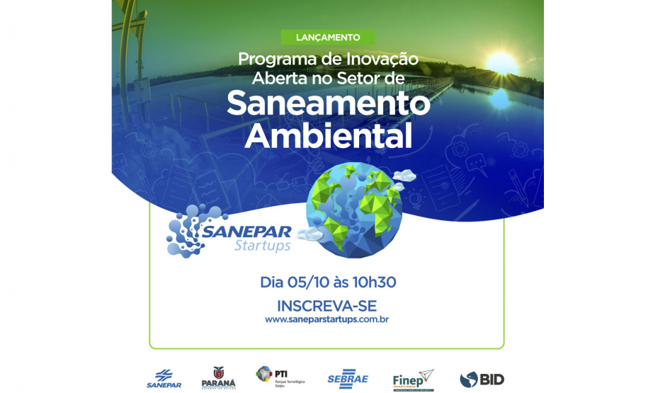 Sanepar libera R$ 1,5 milhão para startups  -  Foto/Arte: Sanepar