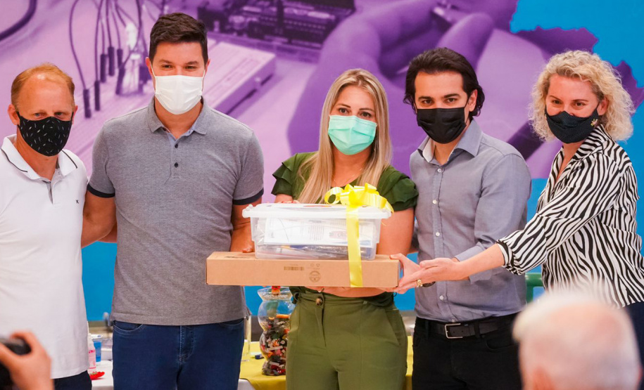 Colégios de mais 30 municípios receberam kits de robótica nesta semana. Foto:Guilherme Flores/Casa Civil