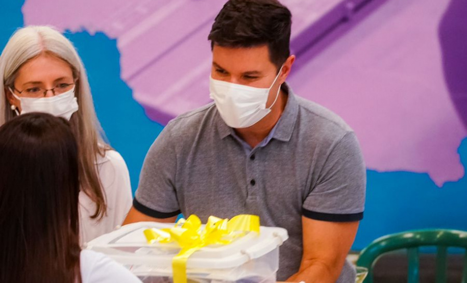 Colégios de mais 30 municípios receberam kits de robótica nesta semana. Foto:Guilherme Flores/Casa Civil