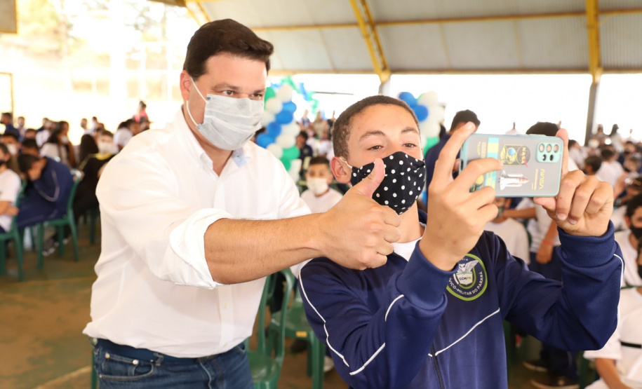 Colégios de mais 30 municípios receberam kits de robótica nesta semana. Foto: Rodrigo Felix Leal/AEN