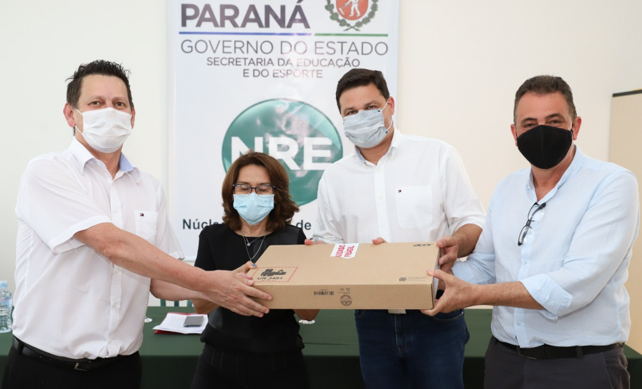 Colégios de mais 30 municípios receberam kits de robótica nesta semana. Foto: Rodrigo Felix Leal/AEN