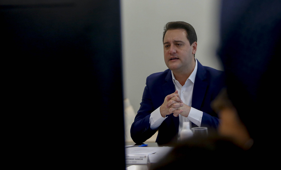 04.10.2021 - Governador Carlos Massa Ratinho Junior, vice-governador Darci Piana e o chefe Casa Civil Guto Silva, participam da Abertura Semana da Inovação
Foto Gilson Abreu/AEN